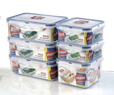 【廠家批發定做2014年創意新款塑料保鮮盒六件套 禮品促銷鎖扣飯盒】價格,廠家,圖片,保鮮盒、飯盒,臺州市黃巖美都塑膠-